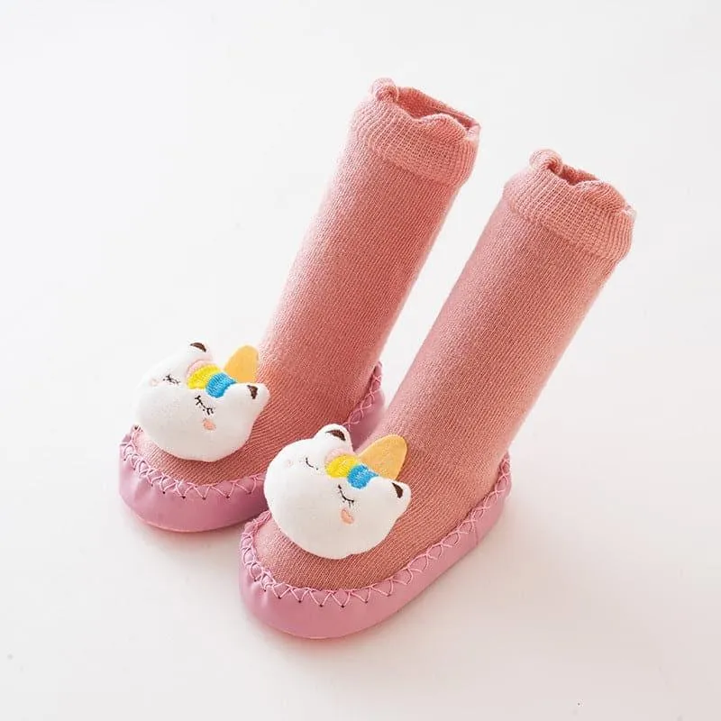 Angelodini™ Thick Baby Shoe Socks with Cartoon Animals