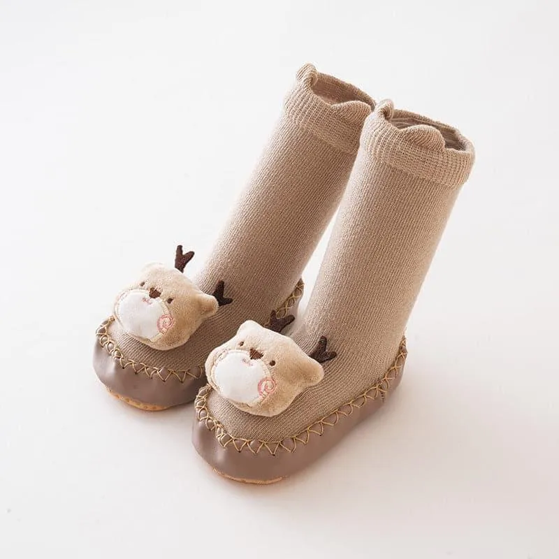 Angelodini™ Thick Baby Shoe Socks with Cartoon Animals