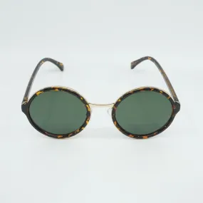 Ariel Hippie Tortoise Round Sunglasses