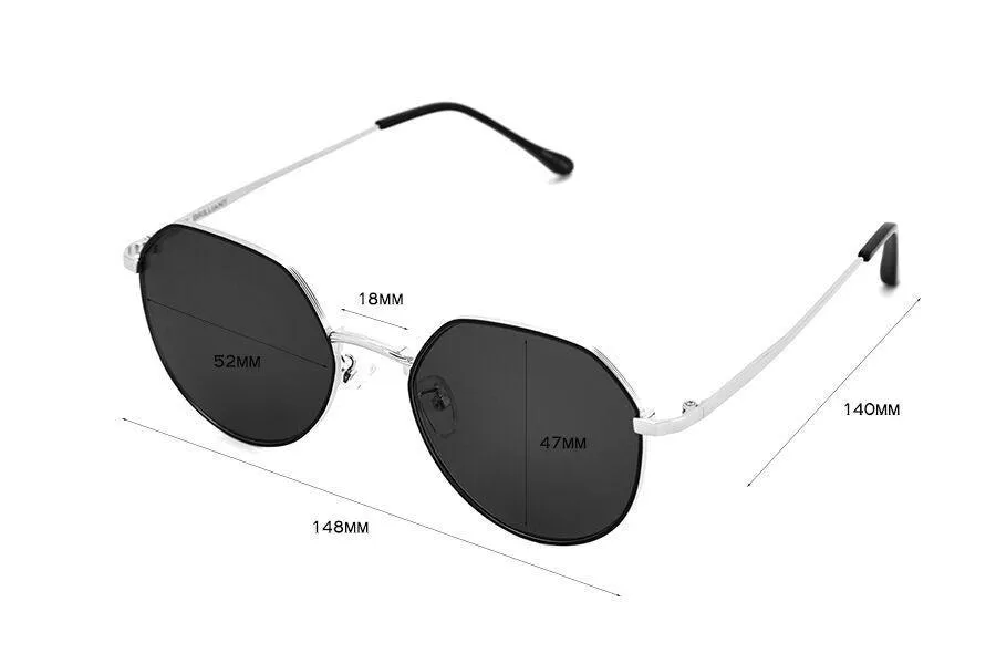 Chic Brown Sunglasses with Metal Frame - UV400 Protection and Stylish Design