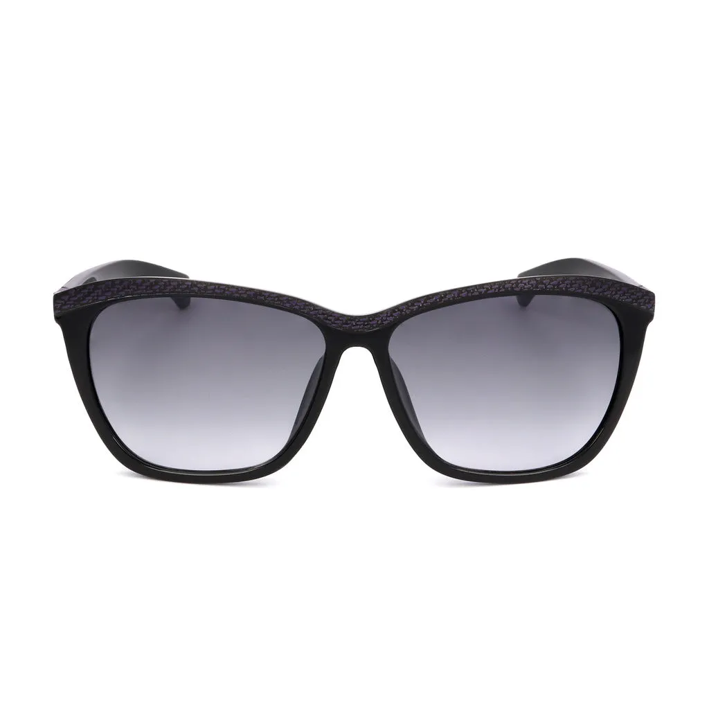 Chic Women's Gradient Lens Sunglasses with Acetate Frame
