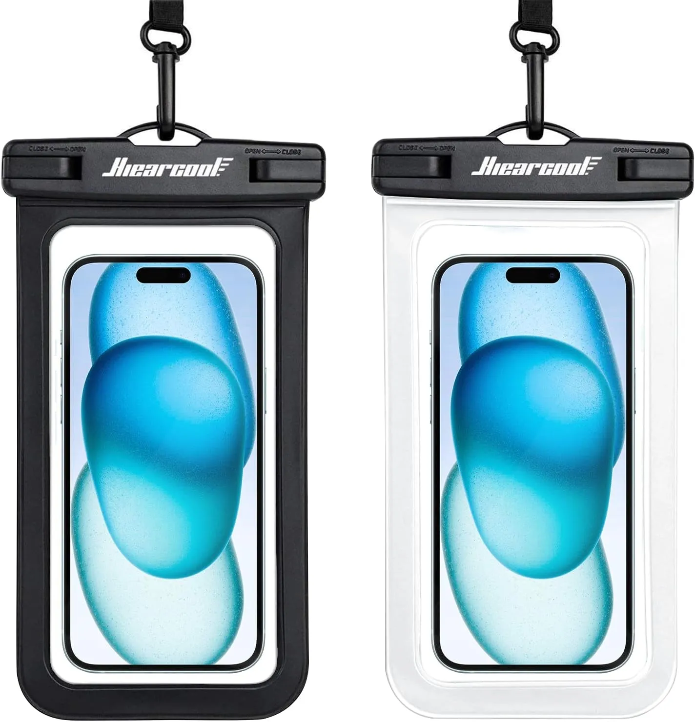 Hiearcool Waterproof Phone Pouch – IPX8 Rated, Touchscreen Friendly