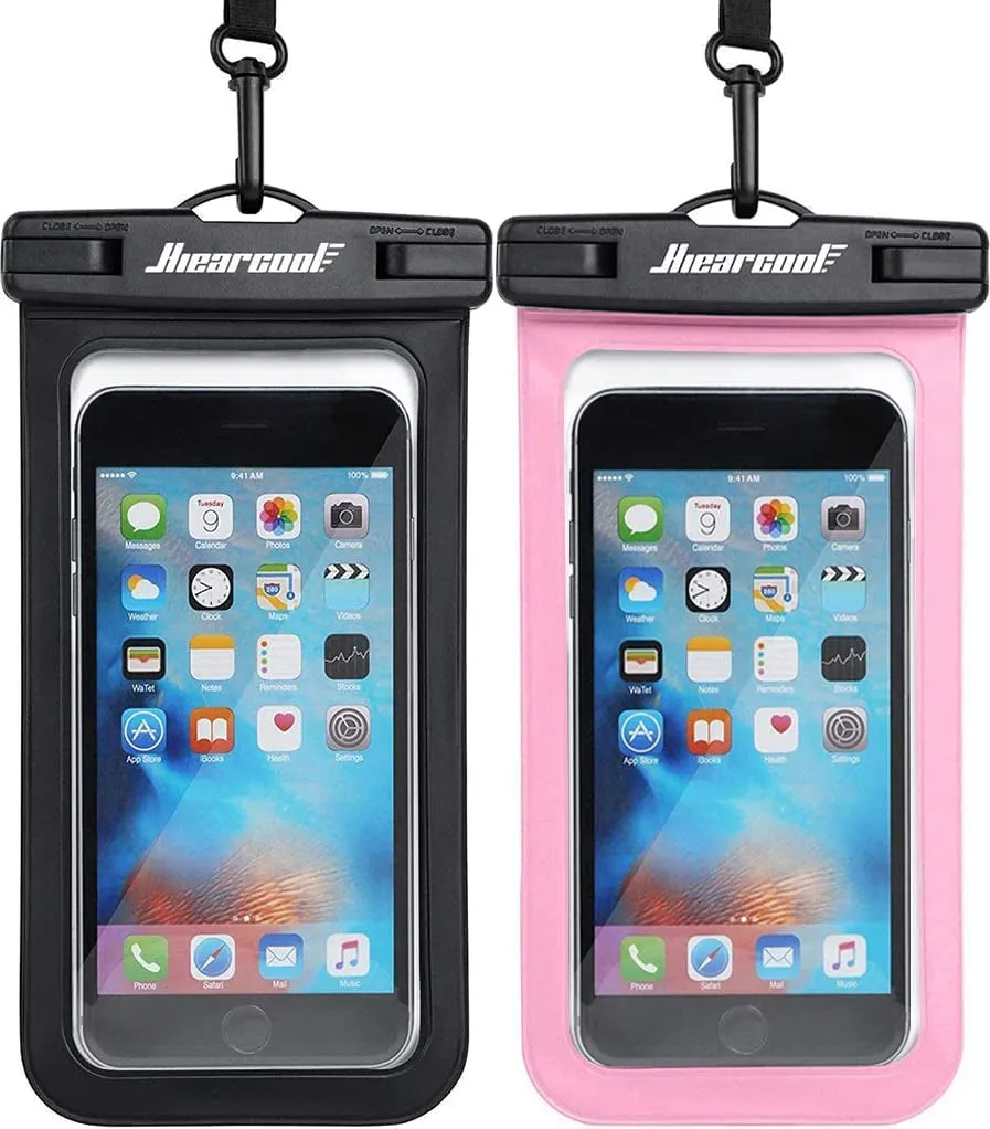 Hiearcool Waterproof Phone Pouch – IPX8 Rated, Touchscreen Friendly