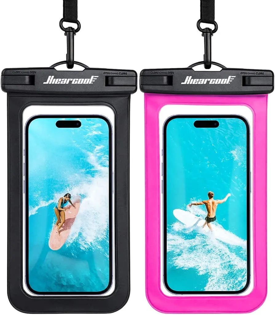 Hiearcool Waterproof Phone Pouch – IPX8 Rated, Touchscreen Friendly