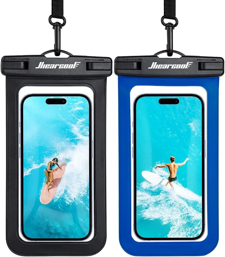 Hiearcool Waterproof Phone Pouch – IPX8 Rated, Touchscreen Friendly