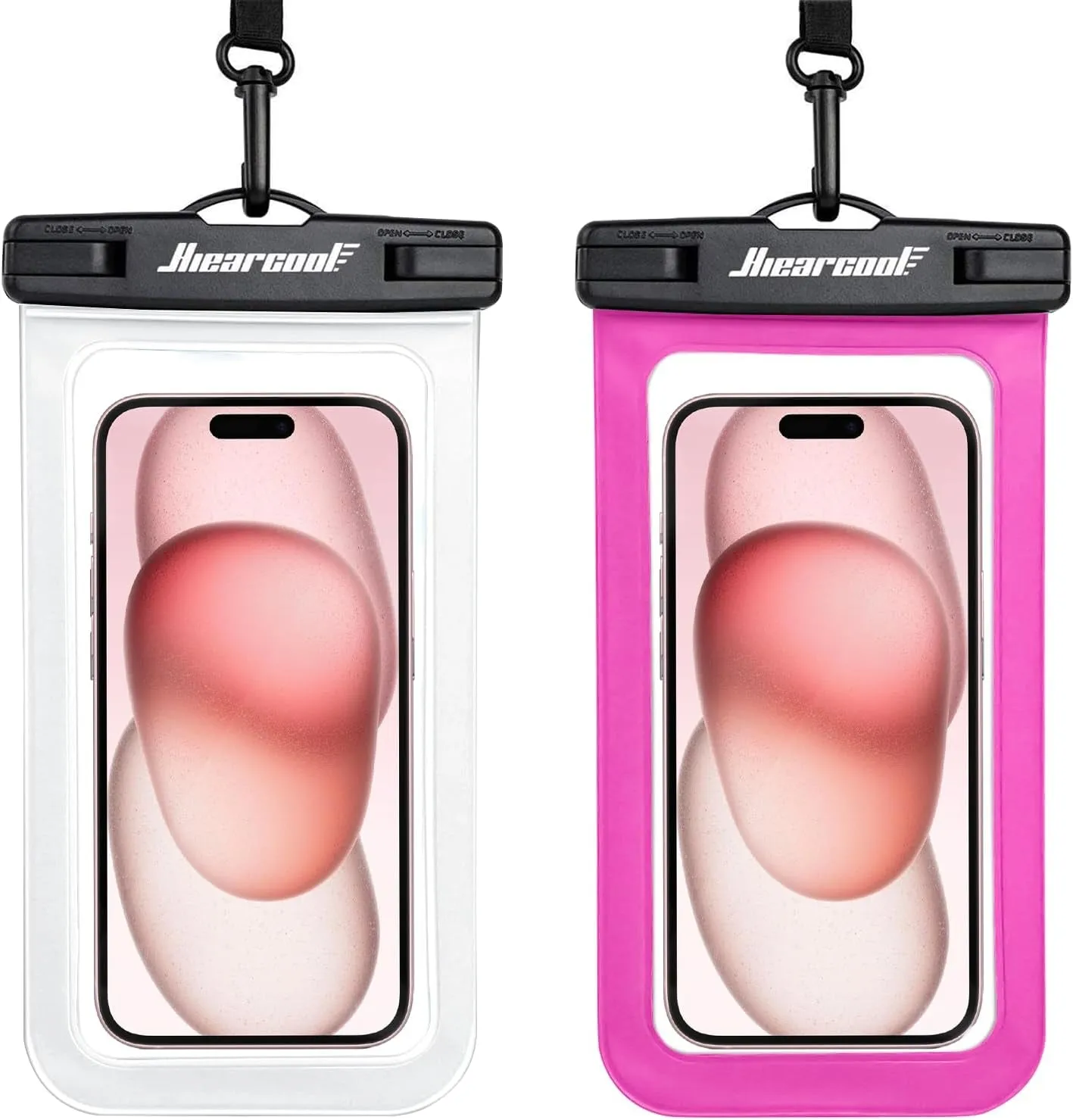 Hiearcool Waterproof Phone Pouch – IPX8 Rated, Touchscreen Friendly