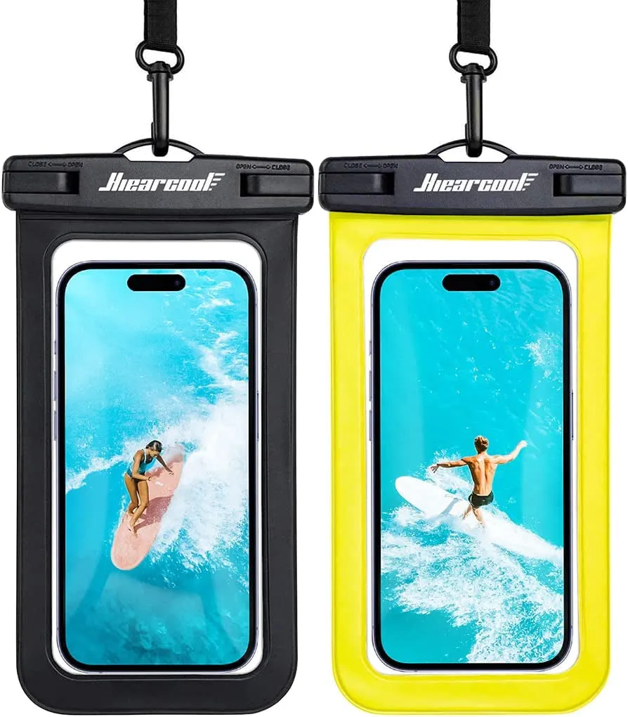 Hiearcool Waterproof Phone Pouch – IPX8 Rated, Touchscreen Friendly