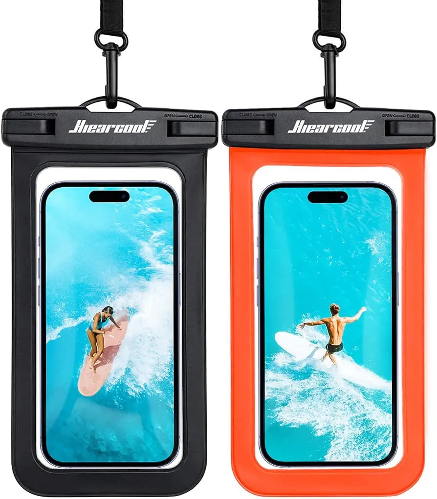 Hiearcool Waterproof Phone Pouch – IPX8 Rated, Touchscreen Friendly