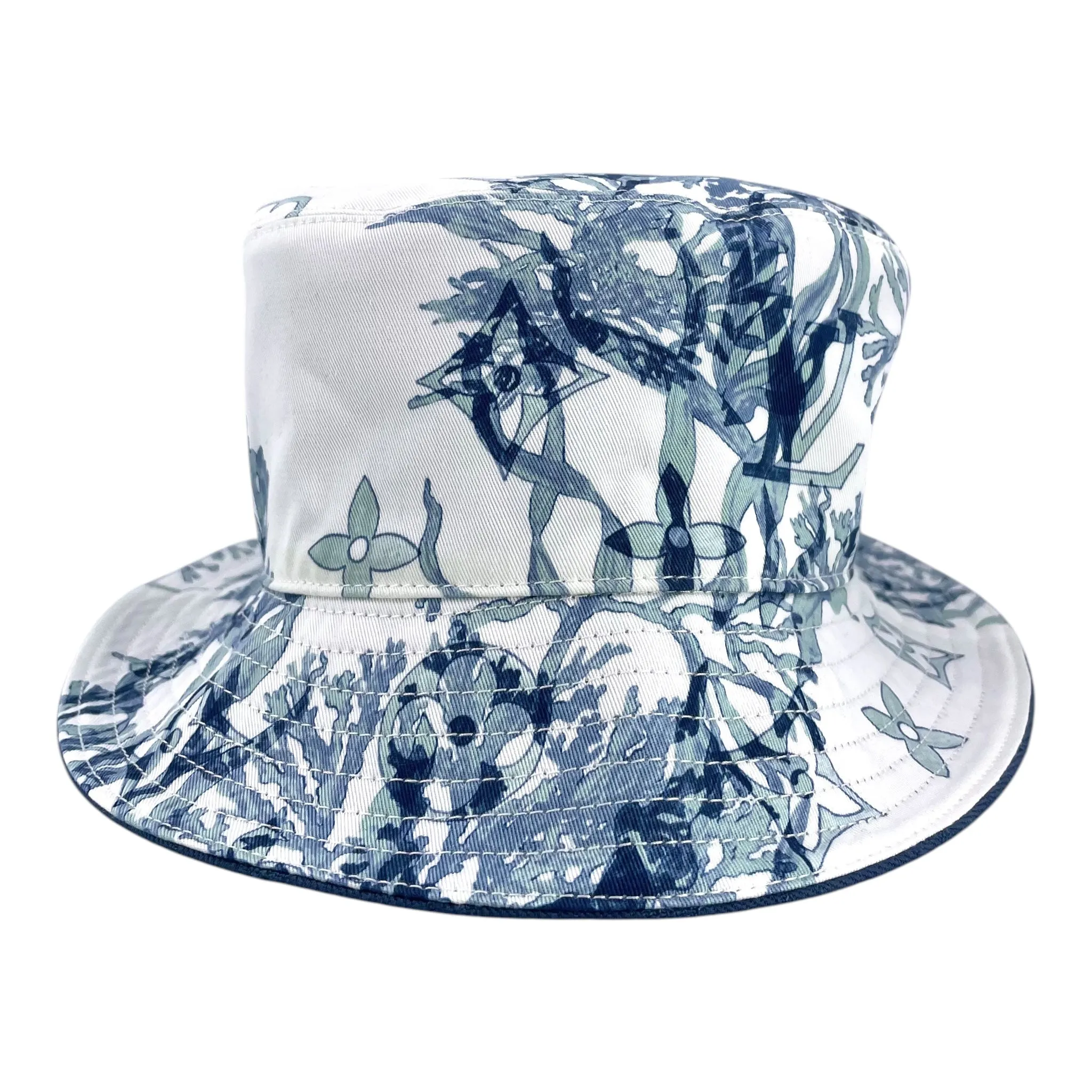 Louis Vuitton Play Monogram Bucket Hat Aquagarden Pre-Owned