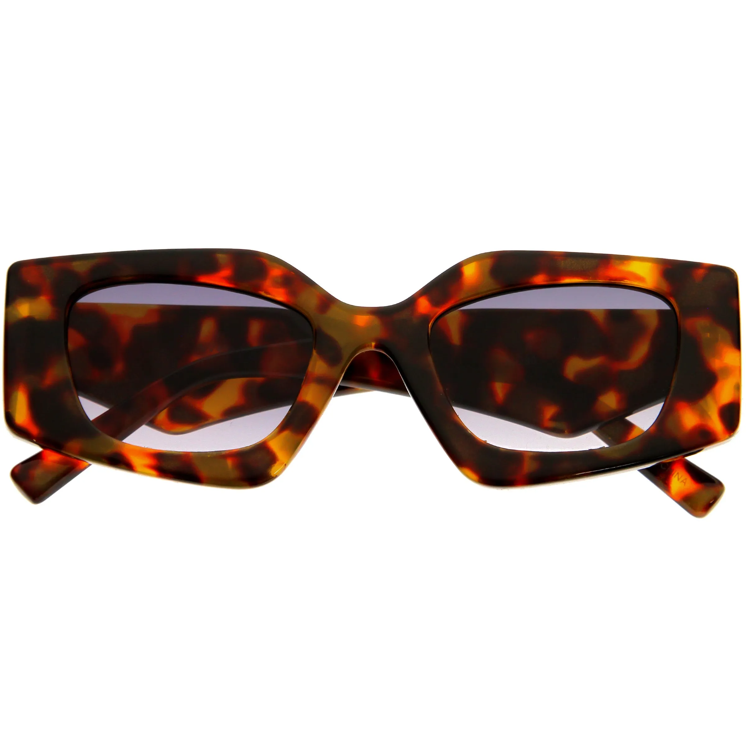 Medium Glam Chic Retro Chunky Square Sunglasses D314