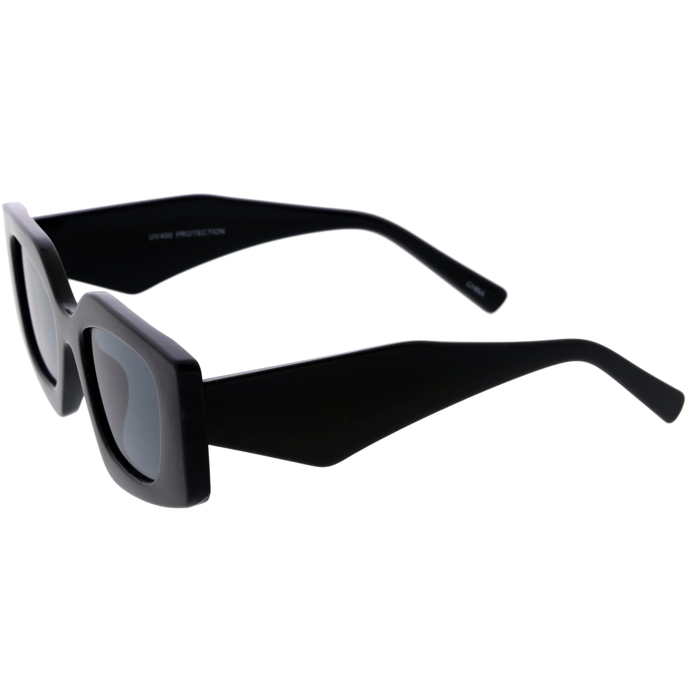 Medium Glam Chic Retro Chunky Square Sunglasses D314