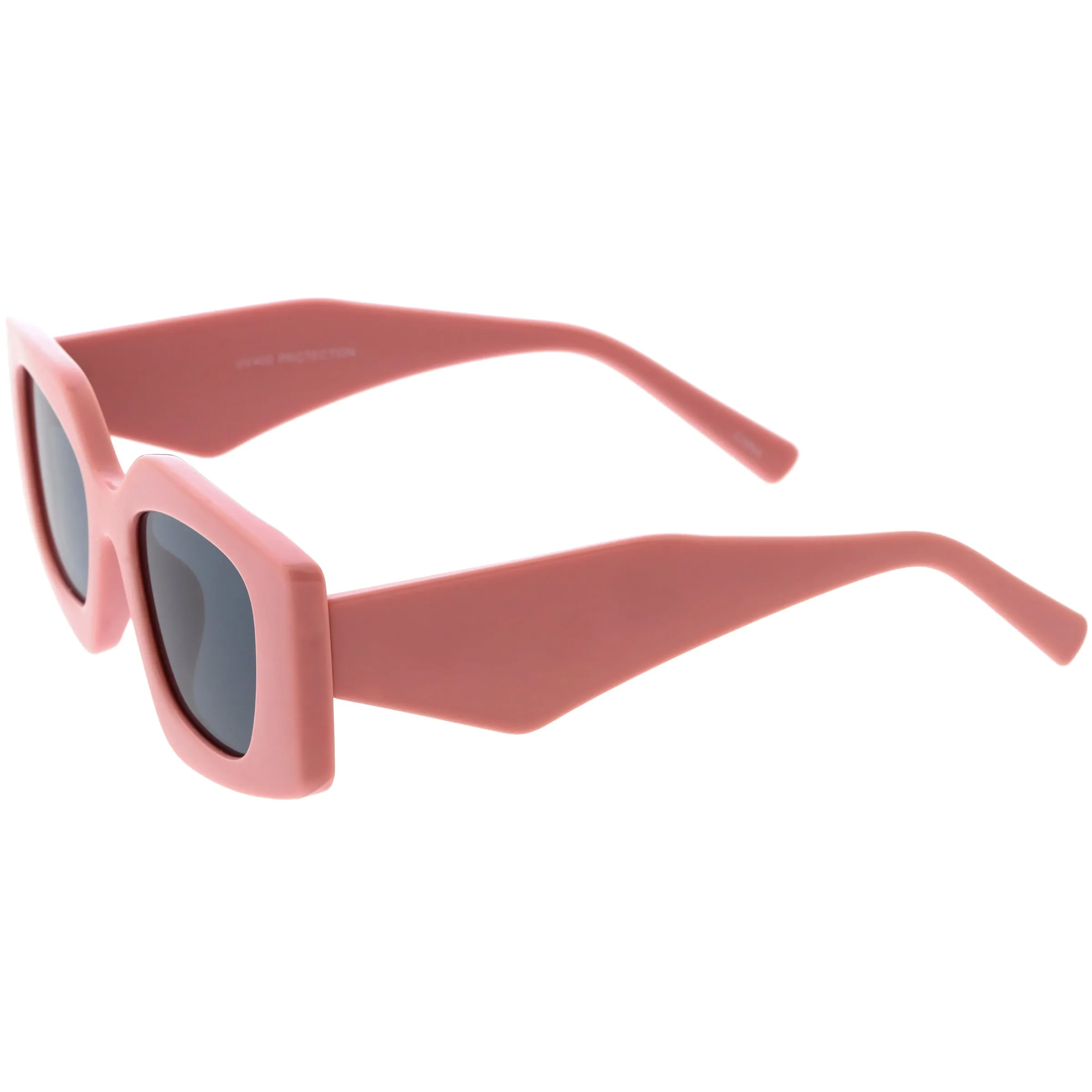 Medium Glam Chic Retro Chunky Square Sunglasses D314