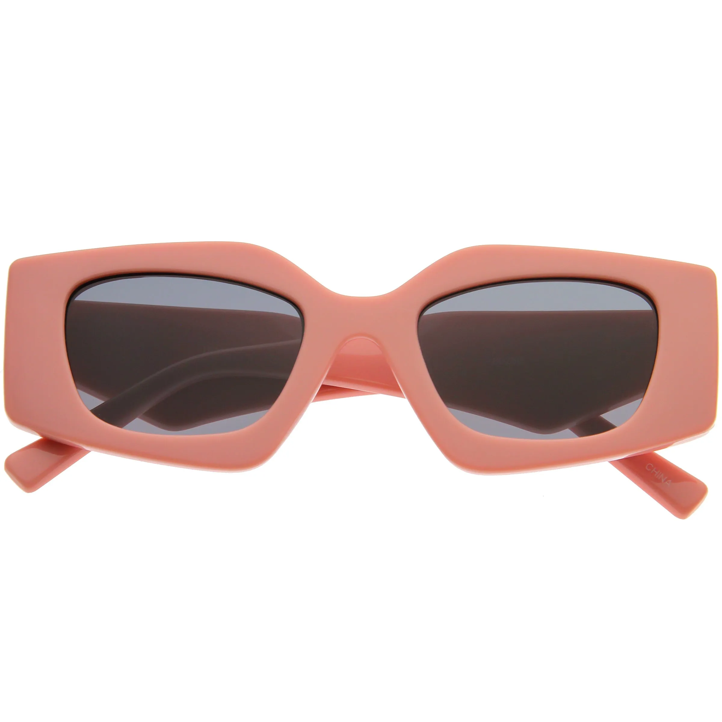 Medium Glam Chic Retro Chunky Square Sunglasses D314