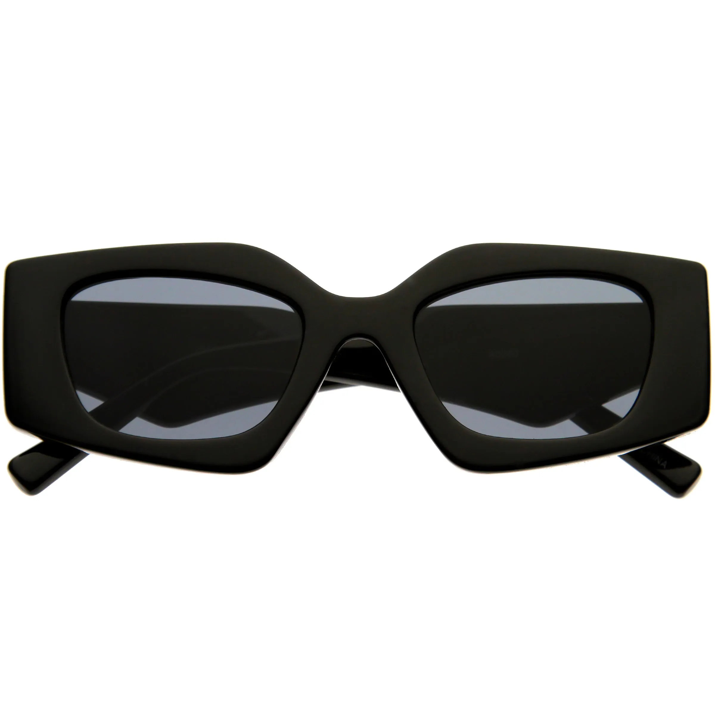 Medium Glam Chic Retro Chunky Square Sunglasses D314