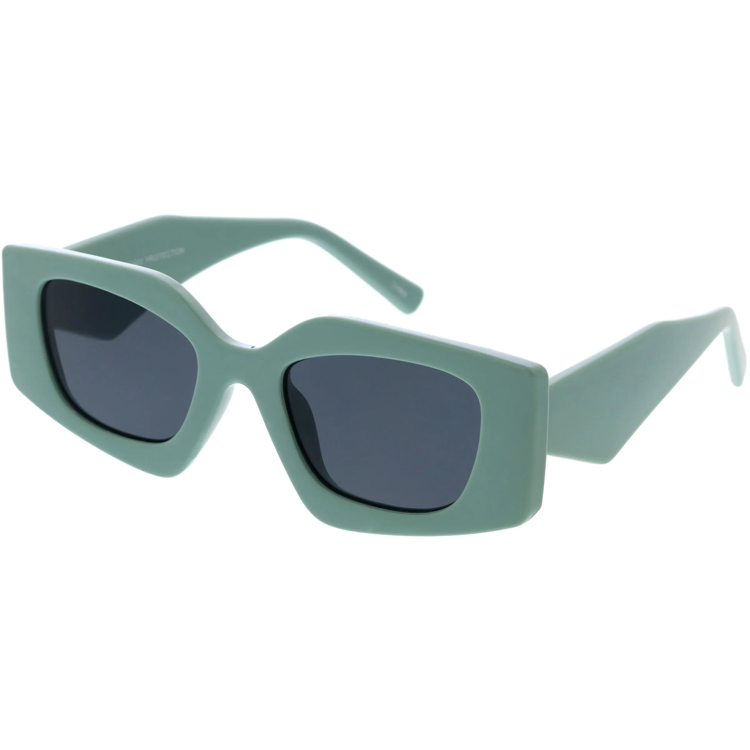 Medium Glam Chic Retro Chunky Square Sunglasses D314