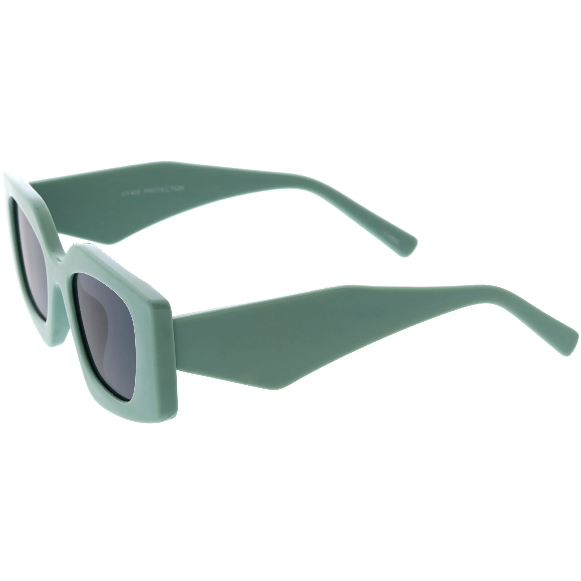 Medium Glam Chic Retro Chunky Square Sunglasses D314