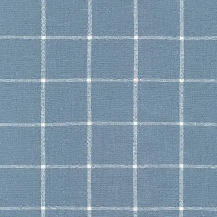 Men's Freestyle Self-Tie Bow Tie / Chambray Linen Window Pane