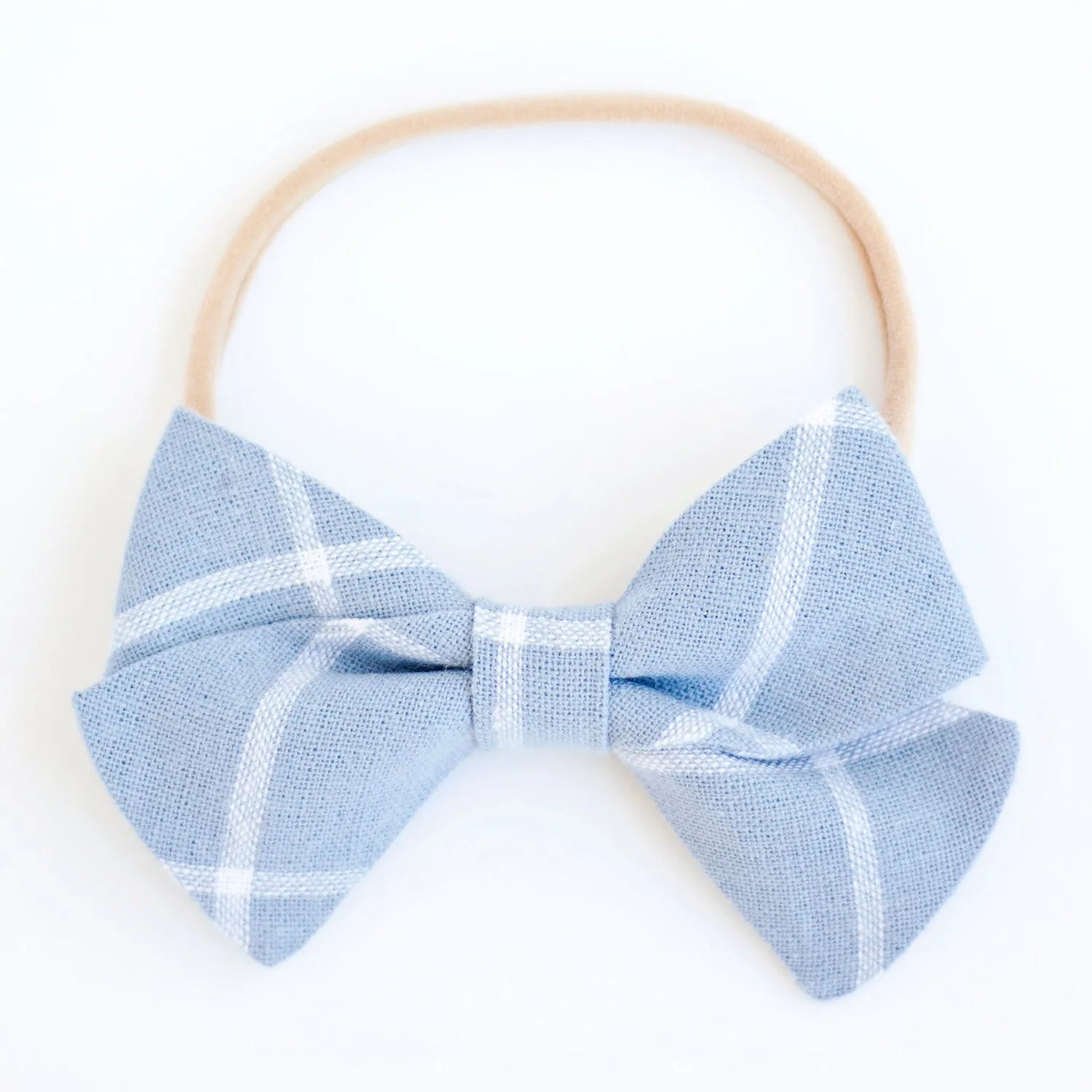Men's Freestyle Self-Tie Bow Tie / Chambray Linen Window Pane