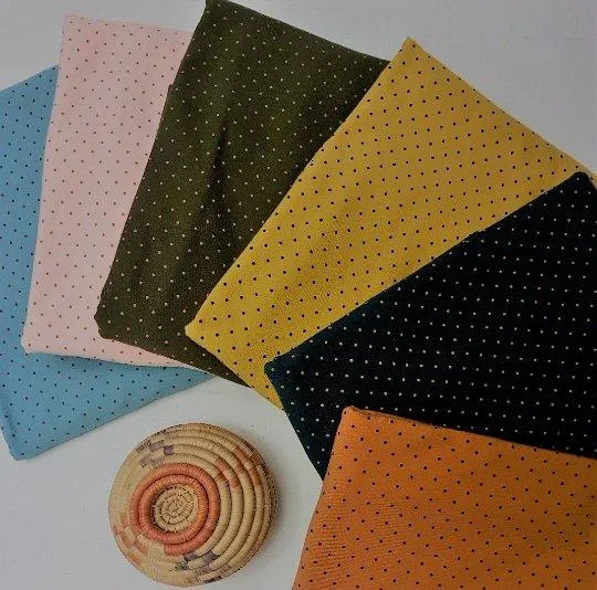 Organic Jersey Knit Swiss Dots GOTS