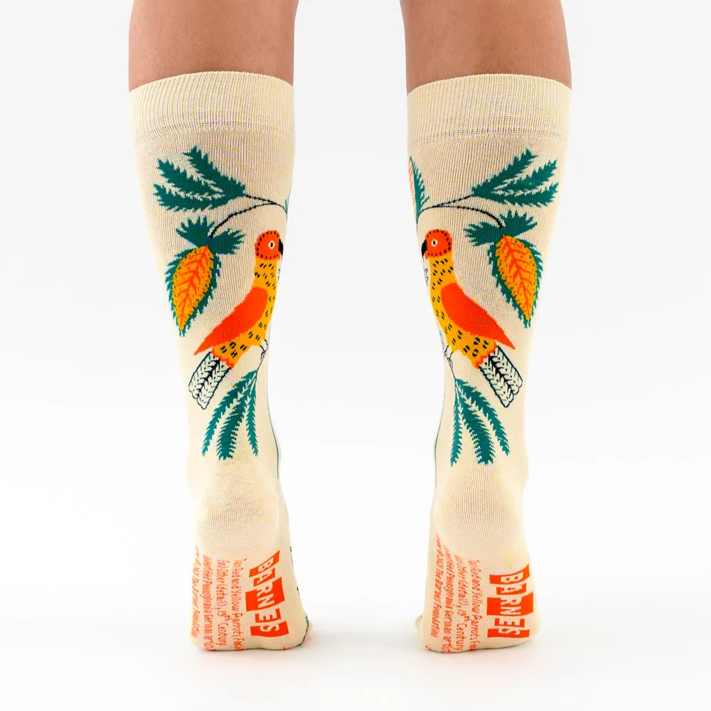 "Two Parrots" socks