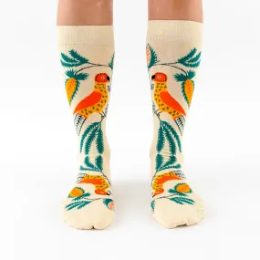 "Two Parrots" socks