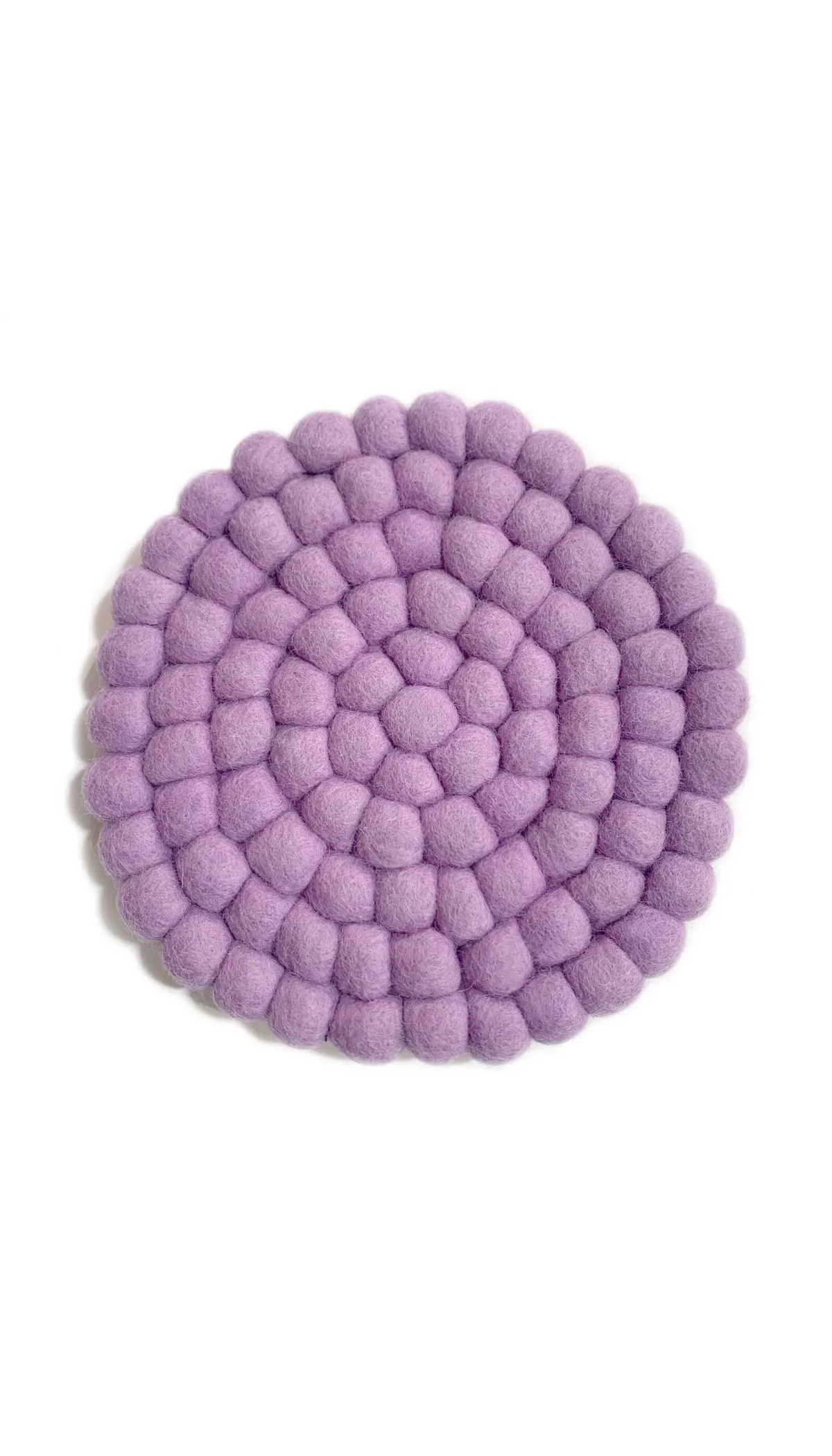 Round Felted Wool Trivet