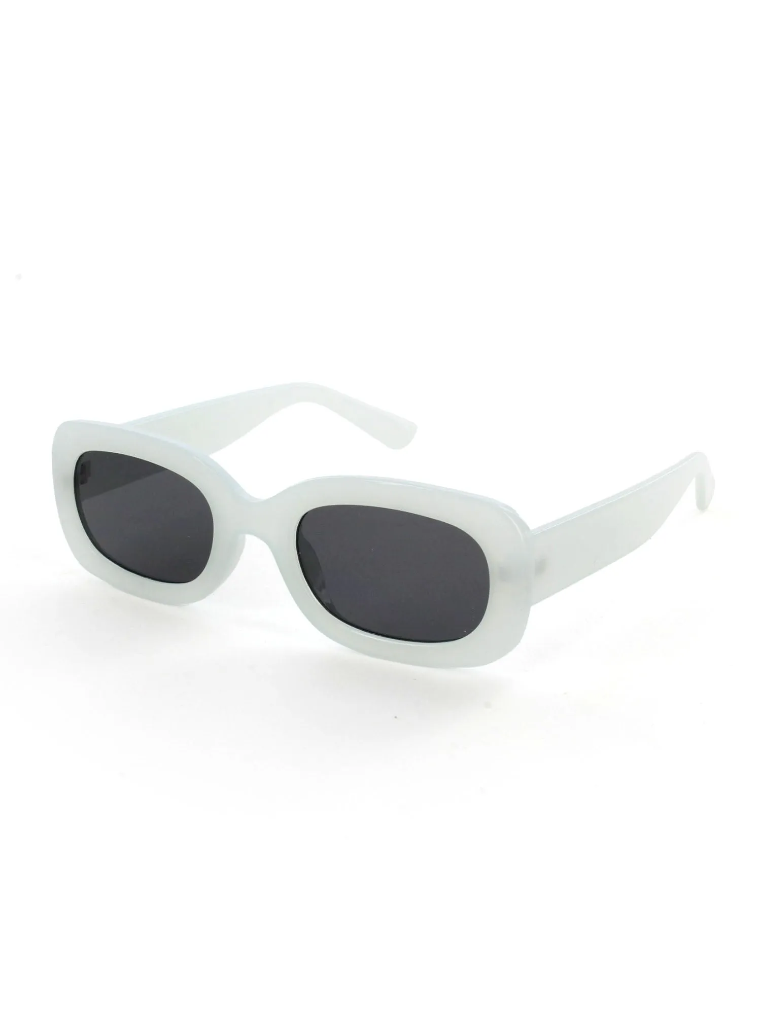 Slim Retro Rectangular Sunglasses
