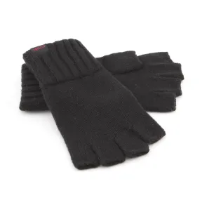 The Harwood Fingerless Glove - Black