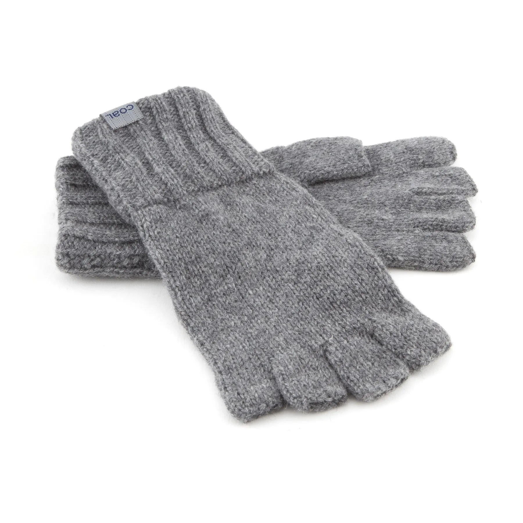 The Harwood Fingerless Glove - Heather Grey