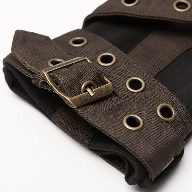 WS-423SSM Steampunk knit gloves